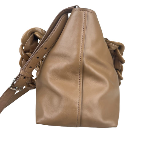 Miu Miu Convertible Resin Chain Tote Leather with Resin Medium