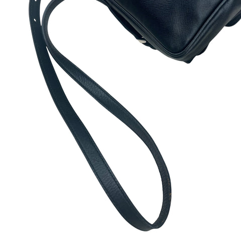 Prada Saffiano Righe Sound Lock crossbody bag