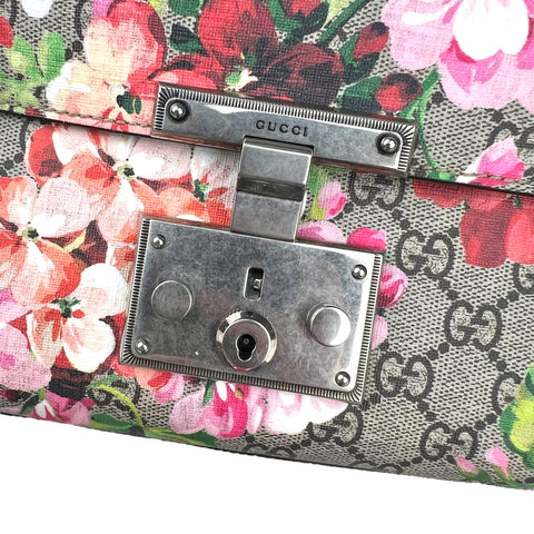 Gucci Supreme Bloom Supreme Padlock Shoulder Bag