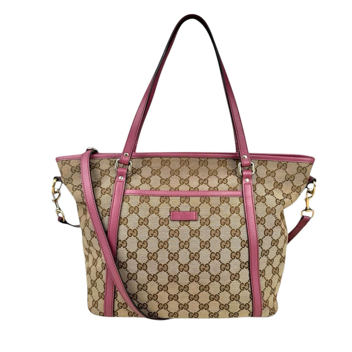 Gucci GG Monogram Medium Joy Tote Peonia Flower