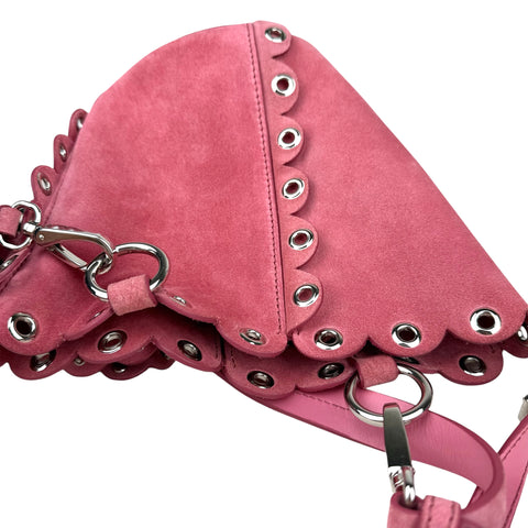 Miu Miu Embellished Scalloped Bucket Bag