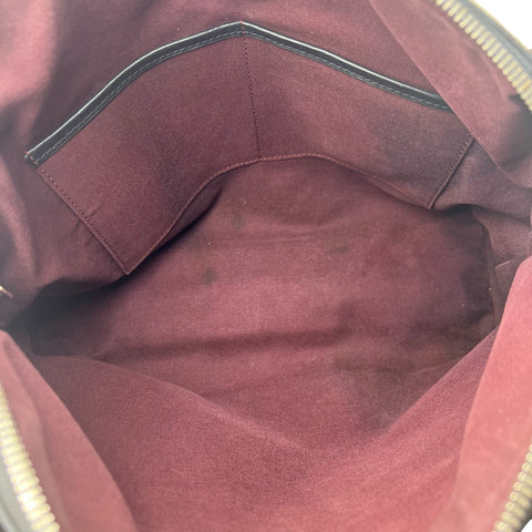 Louis Vuitton Messenger shoulder bag in brown monogram canvas and black leather