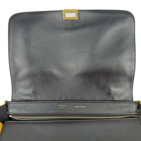 Celine Tricolor Trapeze Leather Shoulder Bag Leather Shoulder Bag Trapeze