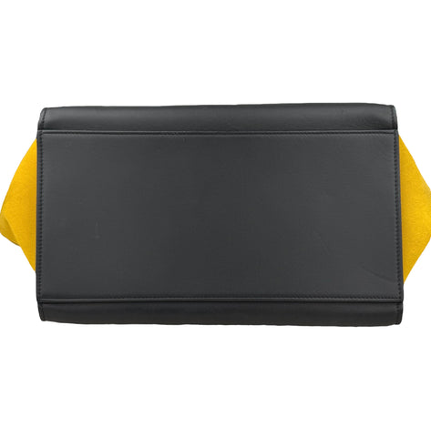 Celine Tricolor Trapeze Leather Shoulder Bag Leather Shoulder Bag Trapeze