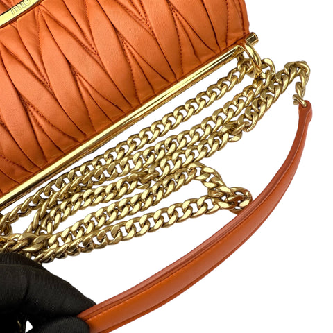 Miu Miu nappa chain flap crossbody