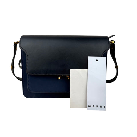 Marni Medium Colorblocked Leather Trunk Shoulder and Crossbody Bag