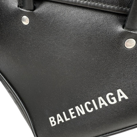 Balenciaga Triangle Leather Handbag with Logo