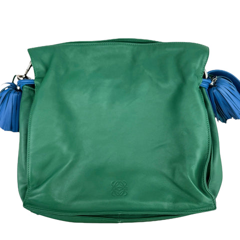 Loewe Green Flamenco leather shoulder bag