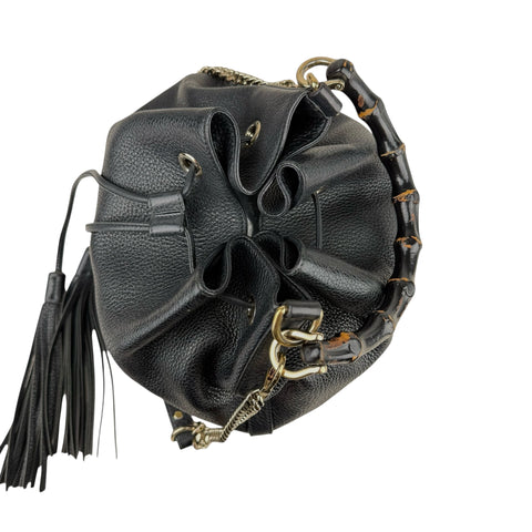 Gucci Bamboo Top Handle leather handbag