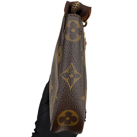 Louis Vuitton Pochette Accessoires Shoulder Bag Brown Canvas