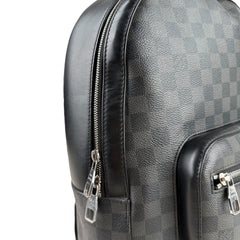 Pre-owned louis-vuitton-damier-graphite-josh-backpack-black-front