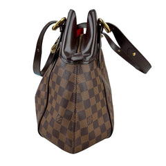 Pre-owned louis-vuitton-sistina-damier-ebene-canvas-shoulder-bag-front