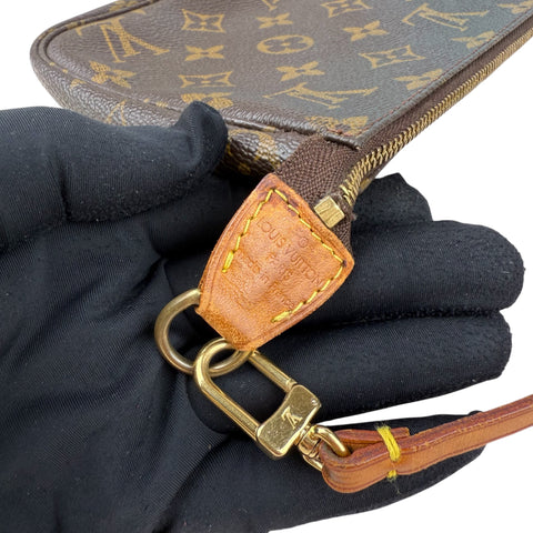 Louis Vuitton Pochette Accessoires Shoulder Bag Brown Canvas