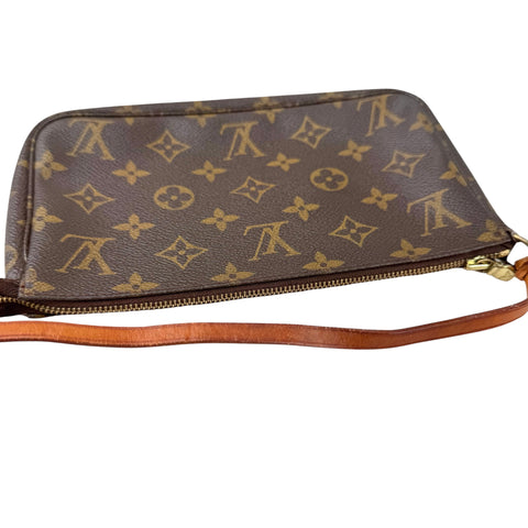 Louis Vuitton Pochette Accessoires Shoulder Bag Brown Canvas