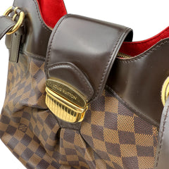 Pre-owned louis-vuitton-sistina-damier-ebene-canvas-shoulder-bag-front