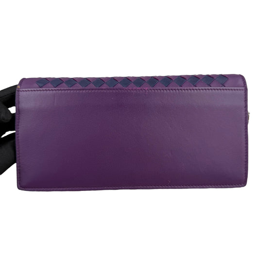 Bottega Veneta Monalisa Purple Atlantic Intrecciato Chain Wallet