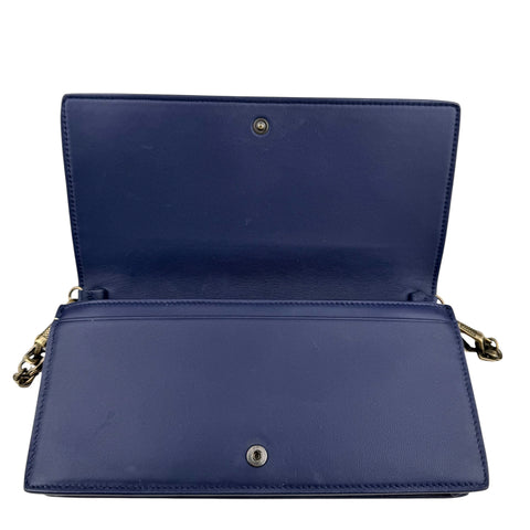 Bottega Veneta Monalisa Purple Atlantic Intrecciato Chain Wallet