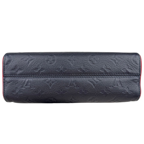 Louis Vuitton Monogram Empreinte Saint-Sulpice Chain Shoulder Bag Red Black