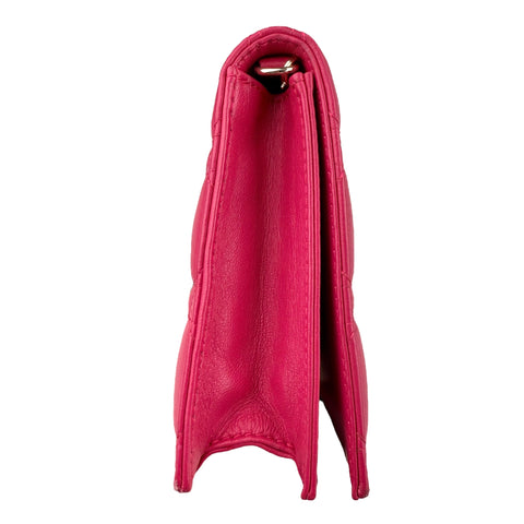 Dior Lambskin Cannage Lady Dior Wallet On Chain crossbo