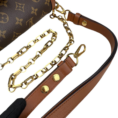 Louis Vuitton LV Dauphine MM Shoulder Bag Monogram Reverse Brown