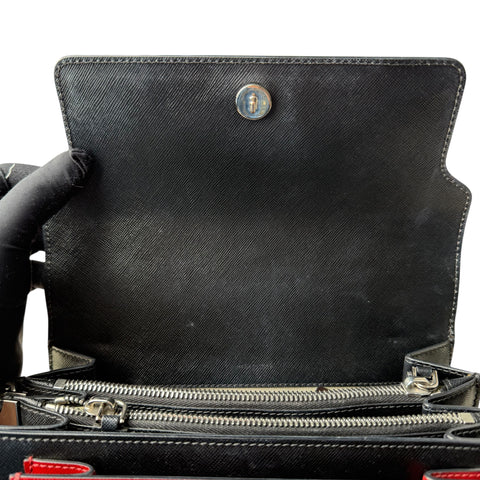 Marni Medium Colorblocked Leather Trunk Shoulder and Crossbody Bag