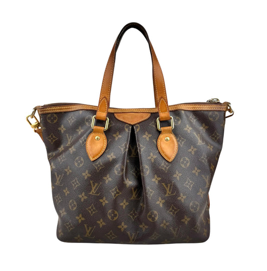 Louis Vuitton Palermo Shoulder Bag Brown Canvas