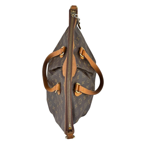 Louis Vuitton Palermo Shoulder Bag Brown Canvas