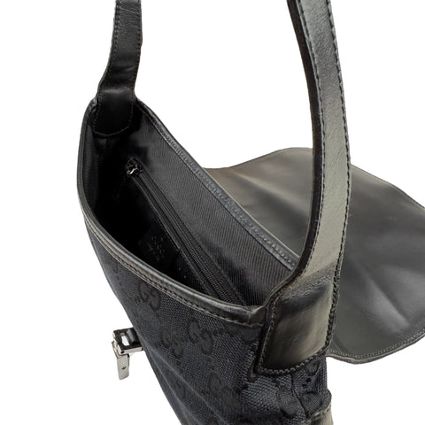 Gucci Jackie Flap in Black GG Canvas