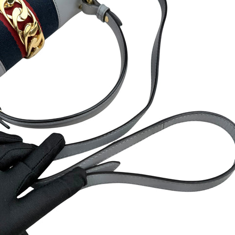 Gucci floral embroidered leather sequin sylvie shoulder bag