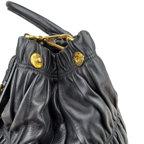 Prada Leather Gaufre Shopping Handbag