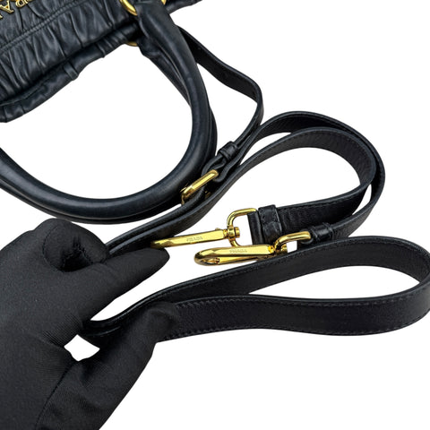 Prada Leather Gaufre Shopping Handbag