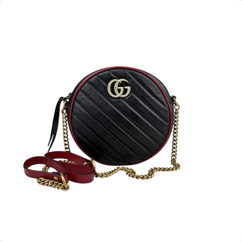 Gucci GG Marmont Mini Round Shoulder Bag