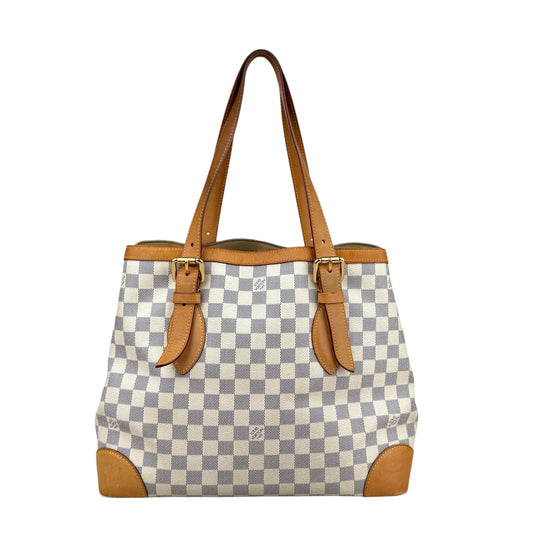 Louis Vuitton handbag hampstead toile damier azur shoulder bag