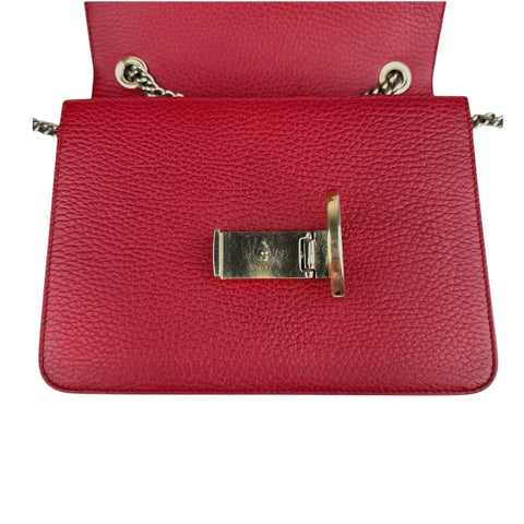 Gucci Small Dollar Interlocking G Crossbody Red
