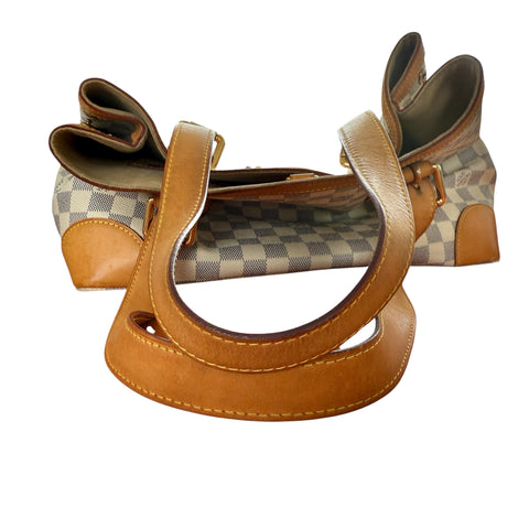 Louis Vuitton handbag hampstead toile damier azur shoulder bag