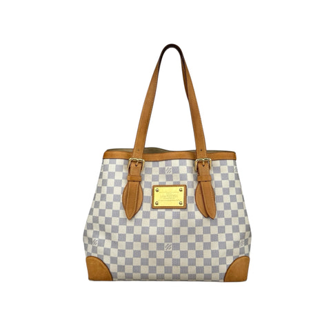 Louis Vuitton handbag hampstead toile damier azur shoulder bag