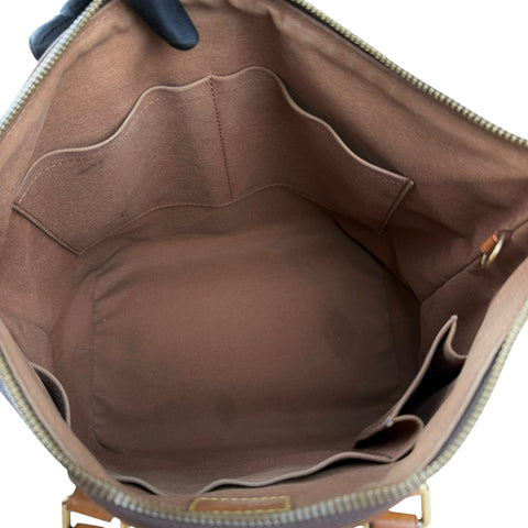 Louis Vuitton Palermo Shoulder Bag Brown Canvas