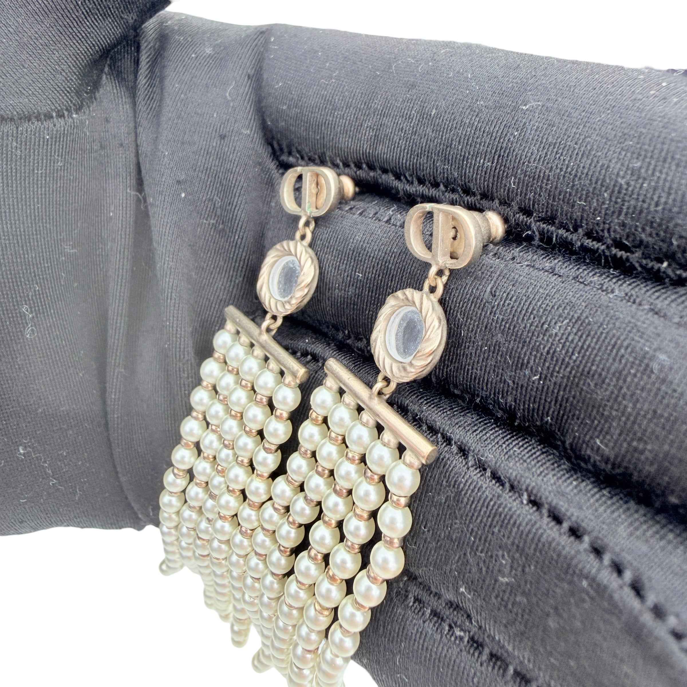 Christian Dior evolution Chain Drop Earrings