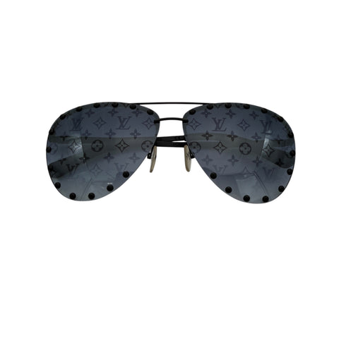 Louis Vuitton Metal Monogram The Party Aviator Gradient Sunglasses