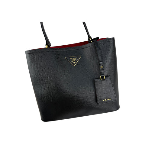 Prada Saffiano Leather Panier Top-Handle Bag