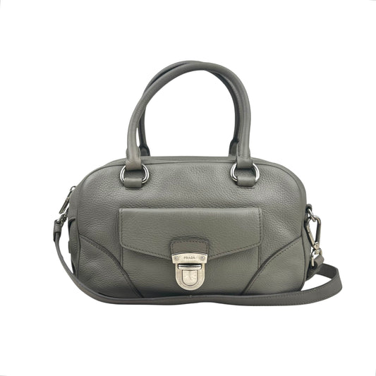 Prada Vitello Daino Zip Top satchel
