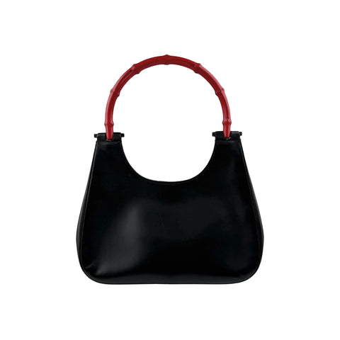 Gucci Calfskin Bamboo Handbag