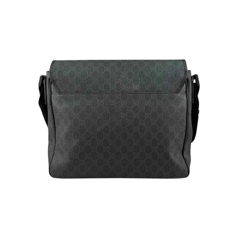 Gucci Black GG Imprime Messenger Bag