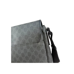 Gucci Black GG Imprime Messenger Bag