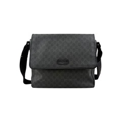 Gucci Black GG Imprime Messenger Bag