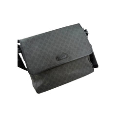 Gucci Black GG Imprime Messenger Bag