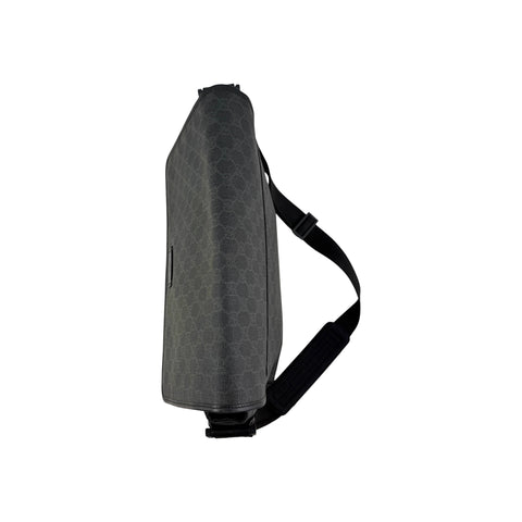 Gucci Black GG Imprime Messenger Bag