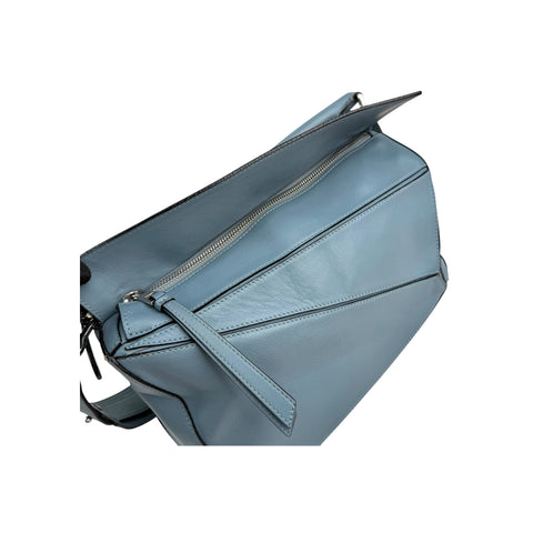 Loewe Calfskin Puzzle Bag Stone Blue