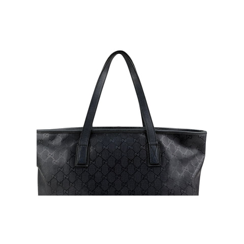Gucci GG Imprime 2way Tote Bag PVC Leather Black Plastic