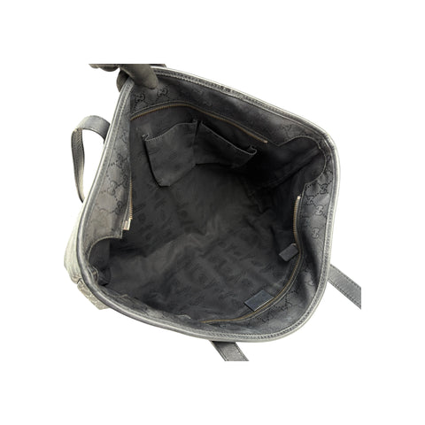 Gucci GG Imprime 2way Tote Bag PVC Leather Black Plastic